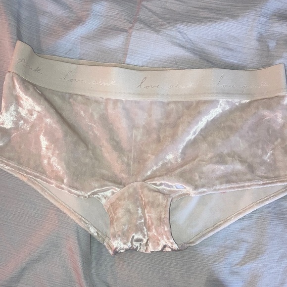 White velvet panties from pink Victoria’s Secret - Picture 1 of 2